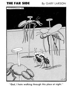 Bugs were common fodder in The Far Side